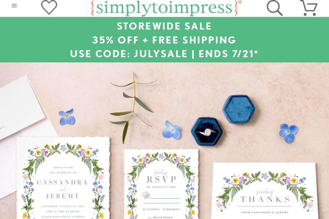 Simply To Impress homepage