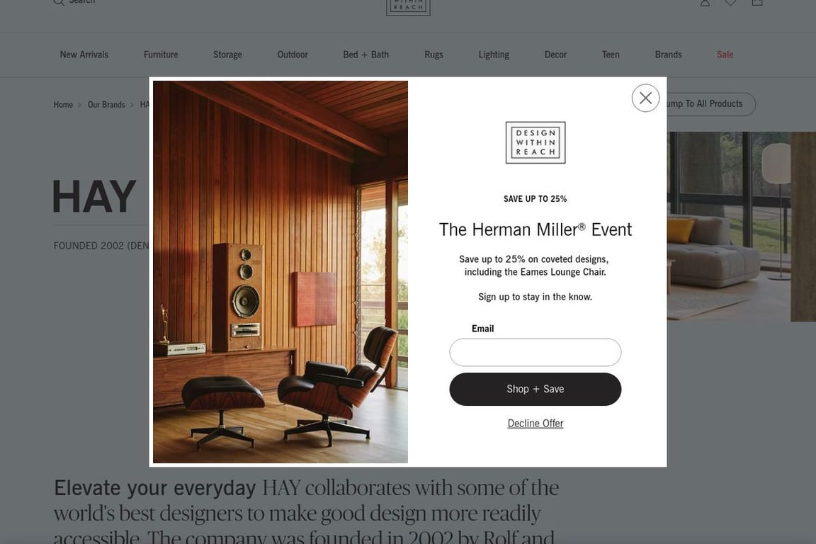 HAY homepage