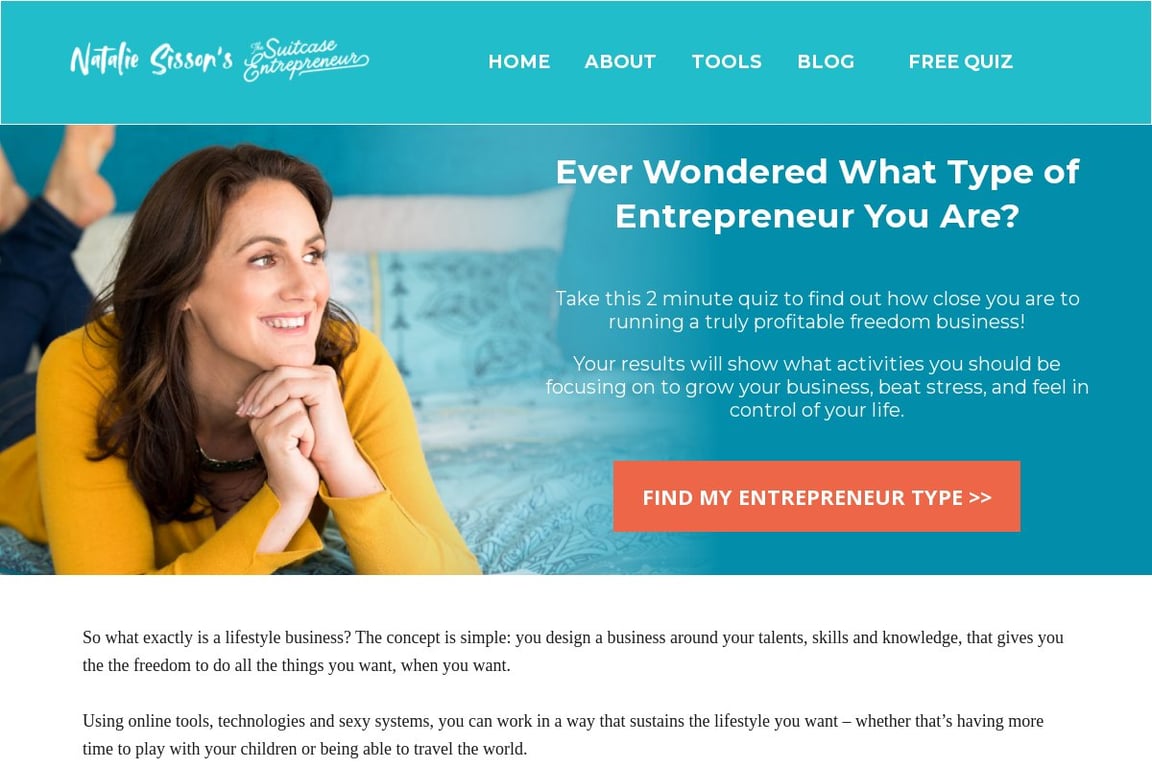 The Suitcase Entrepreneur homepage