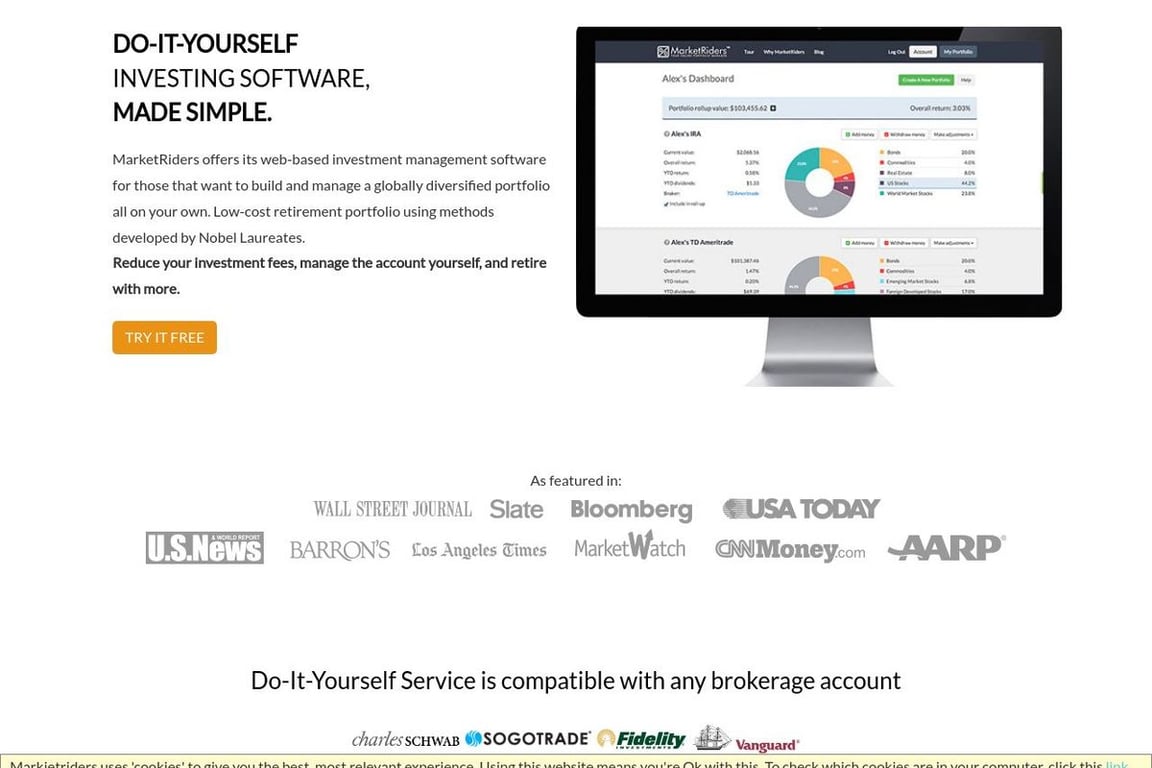 MarketRiders homepage