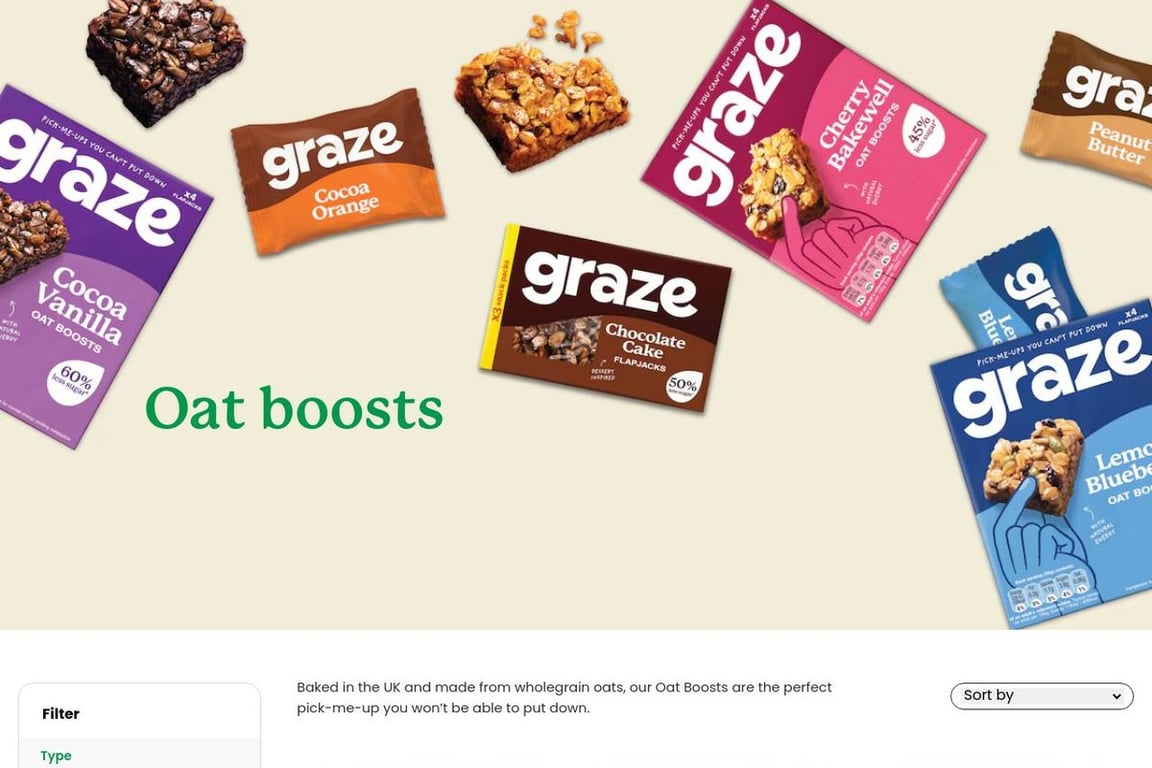 Graze Shop homepage