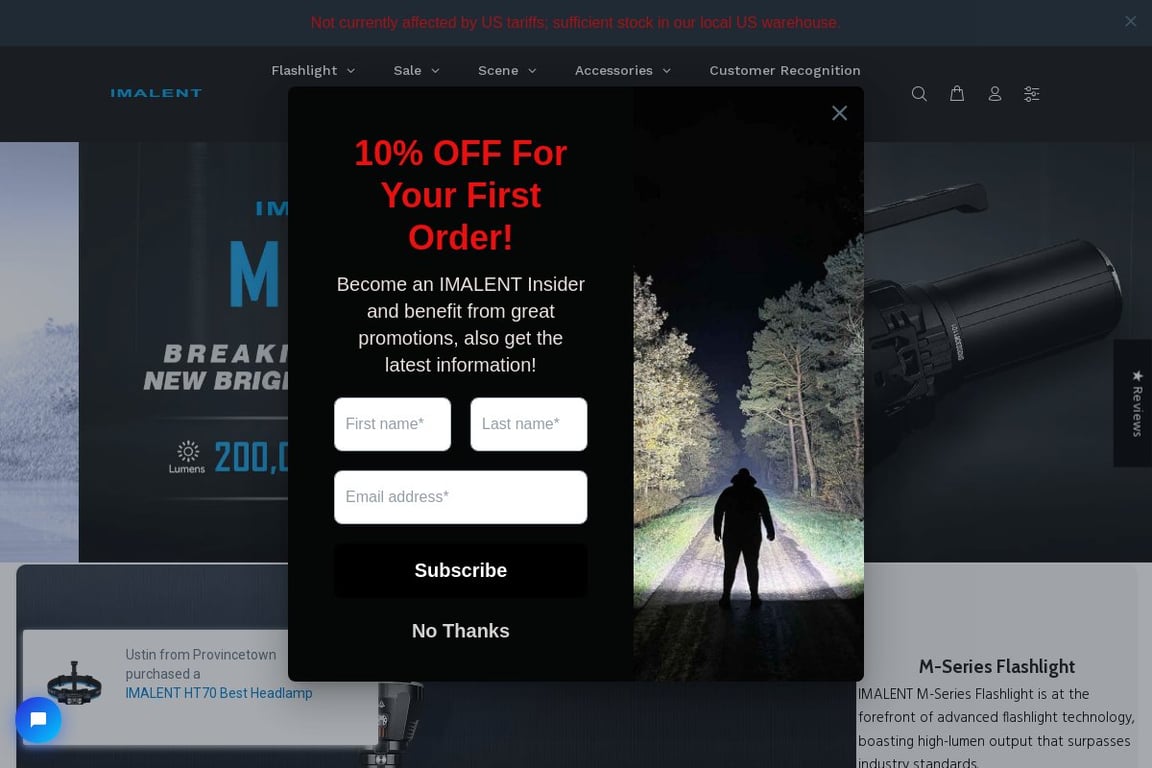 Imalent homepage