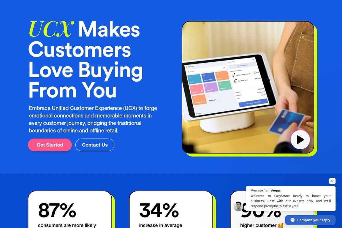 EasyStore homepage