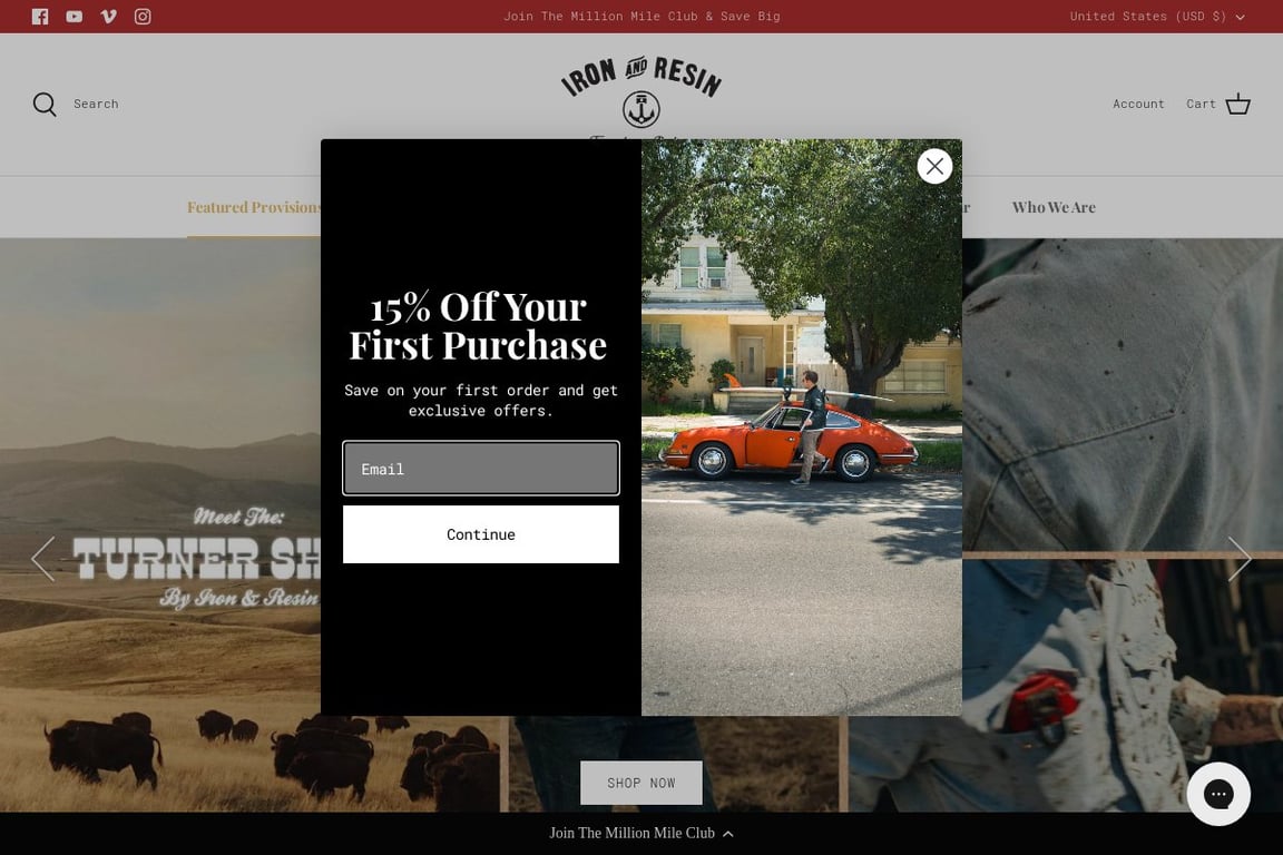Iron & Resin homepage