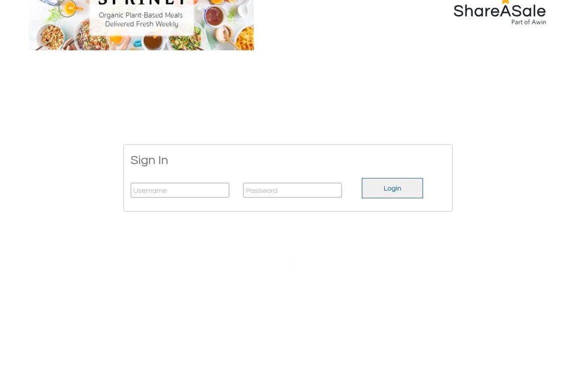 Sprinly affiliate program signup page