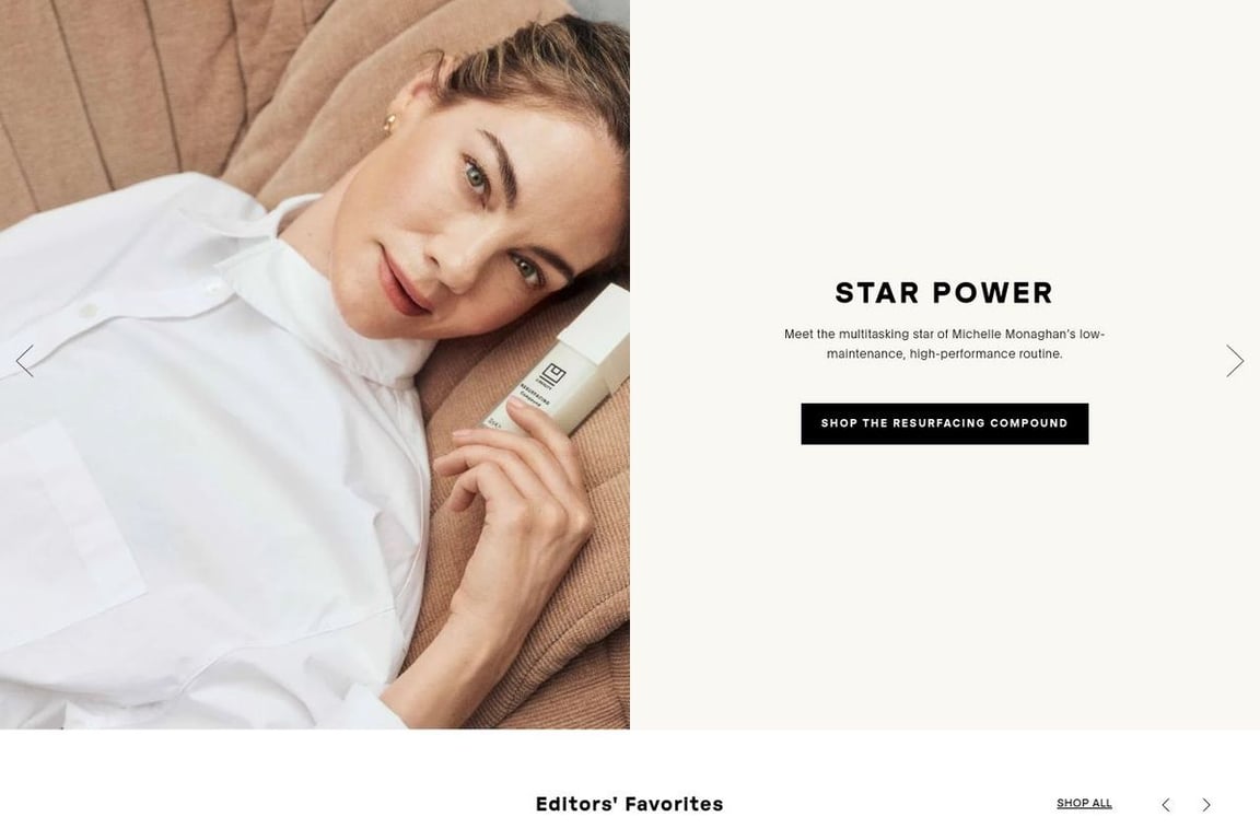 The U Beauty homepage