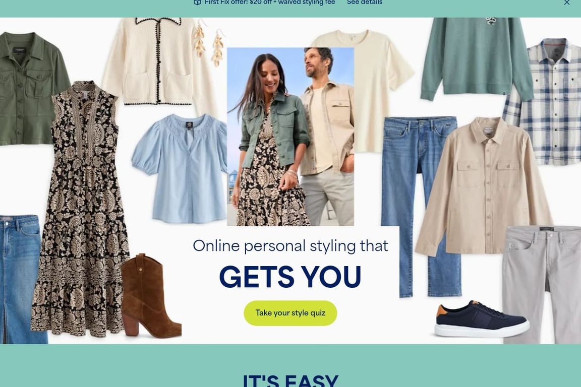 Stitch Fix homepage