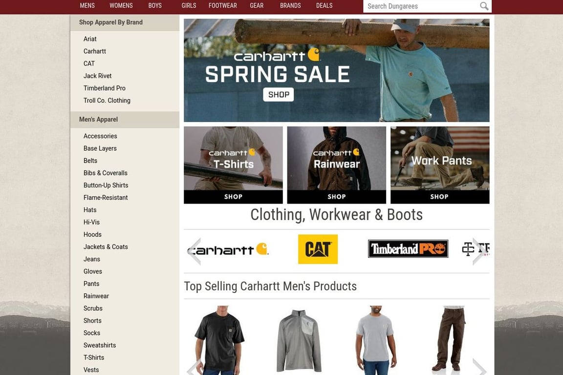 Dungarees homepage