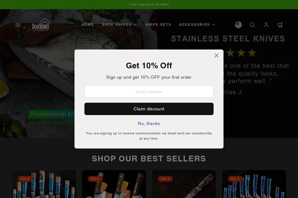 Letcase homepage