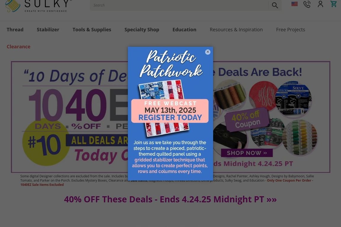 Sulky of America homepage