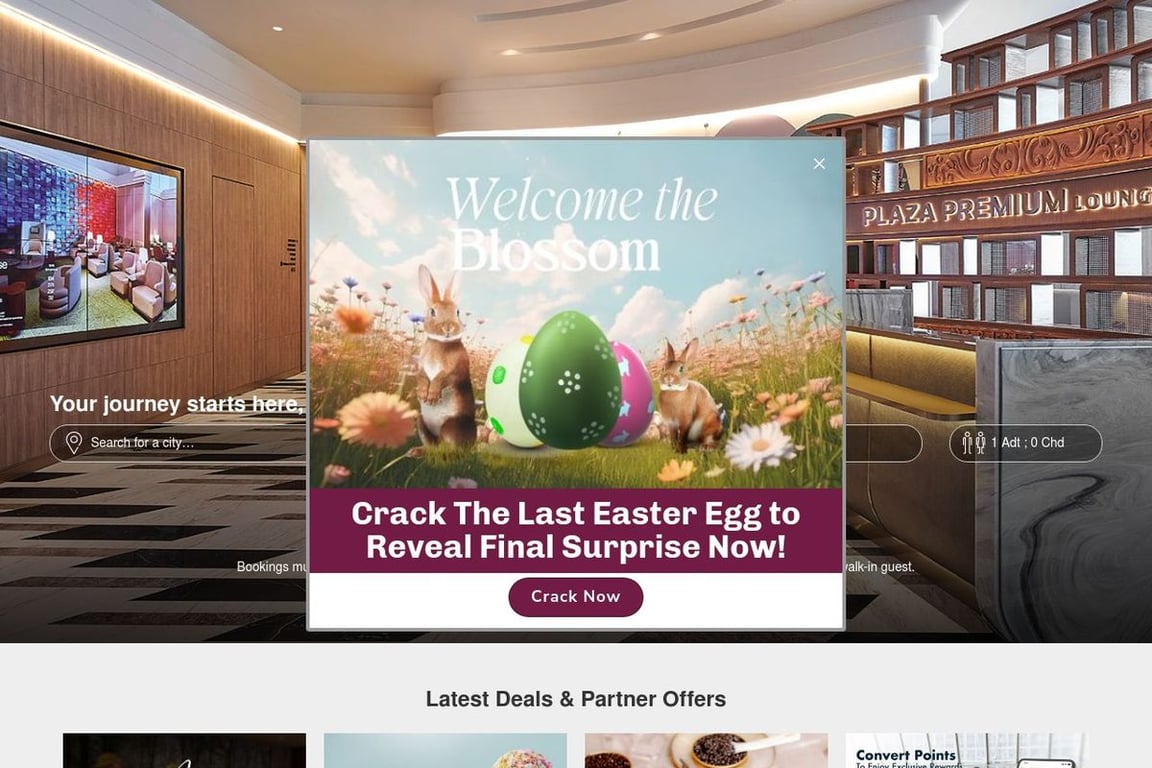 Plaza Premium Lounge homepage