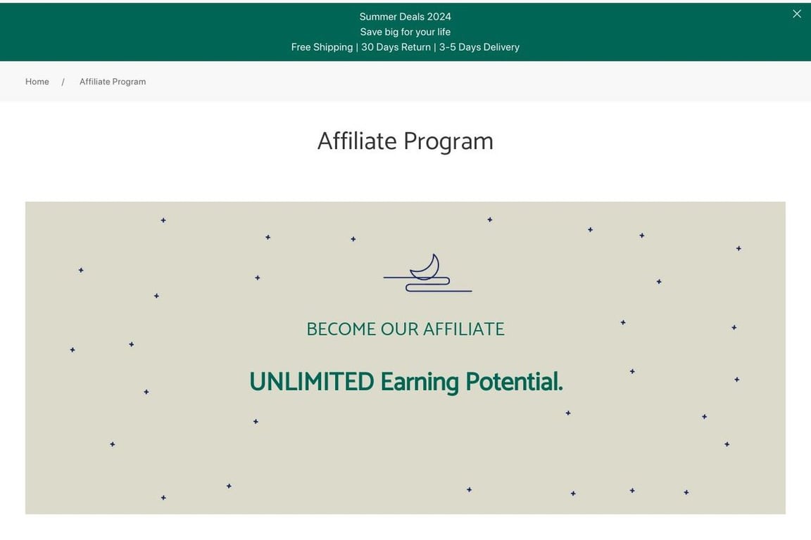 MUZOO Ltd affiliate program signup page