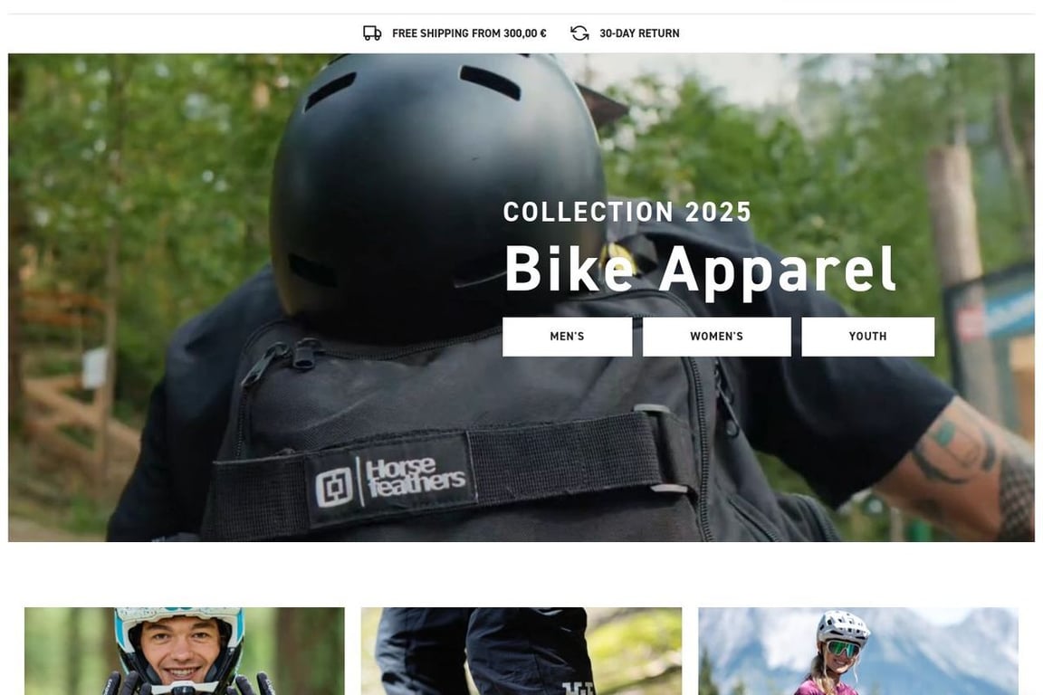 Horsefeathers homepage
