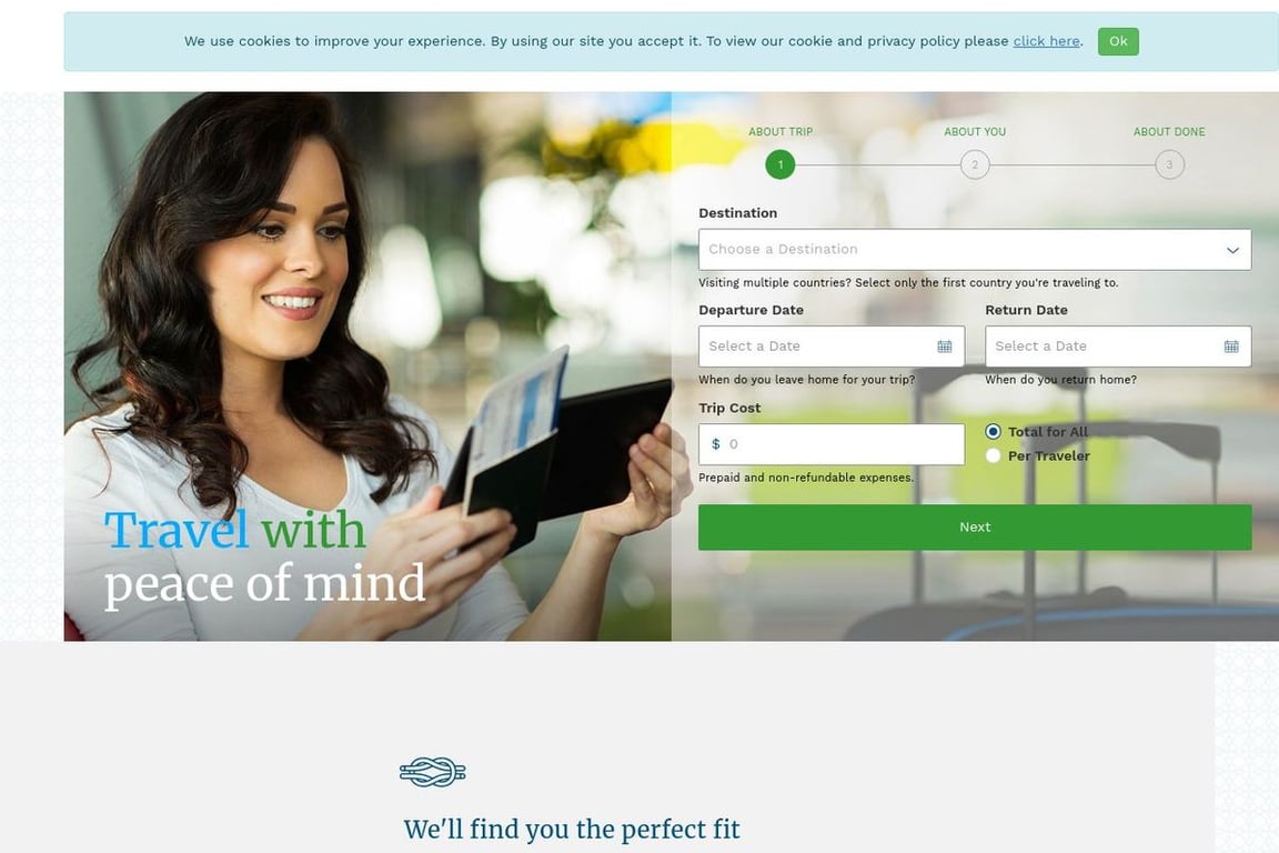 Travel Insurance Master homepage