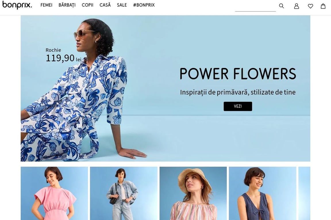 Bonprix RO homepage