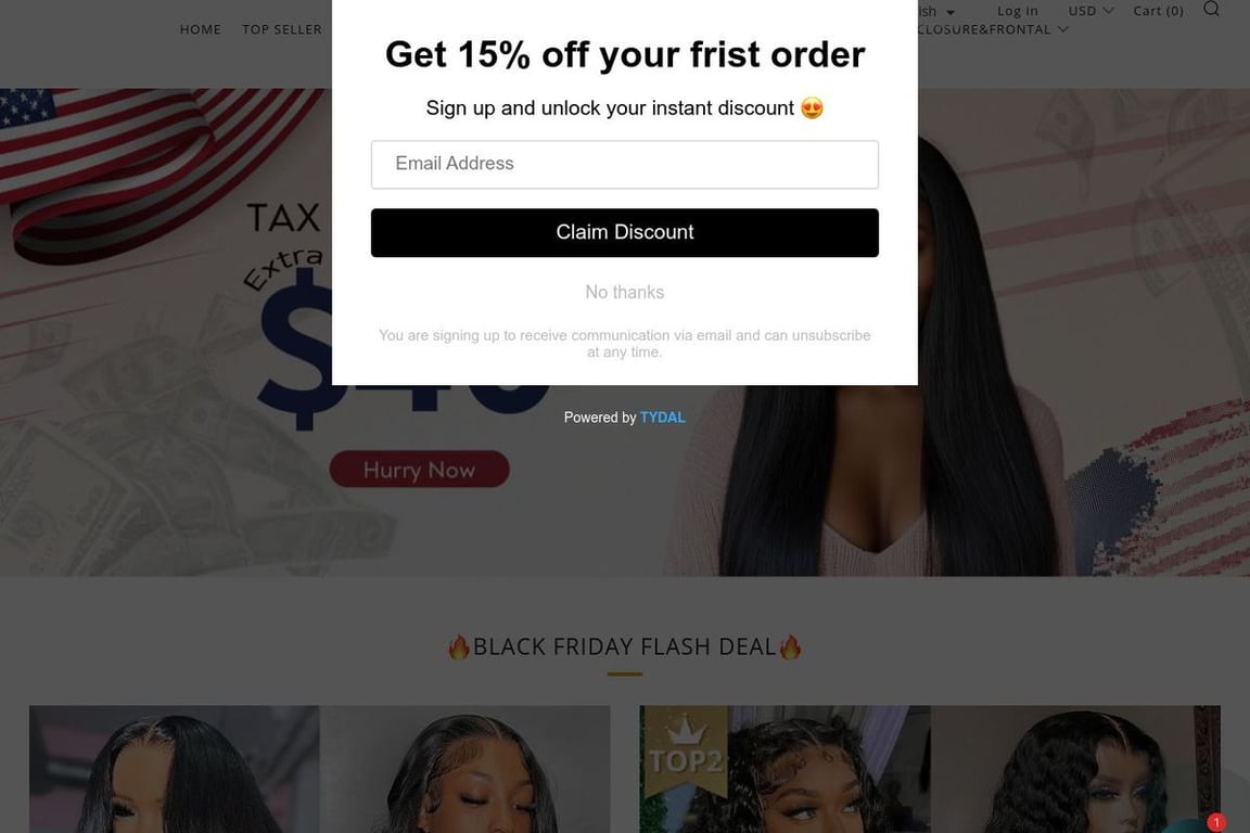 Cexxy Hair homepage