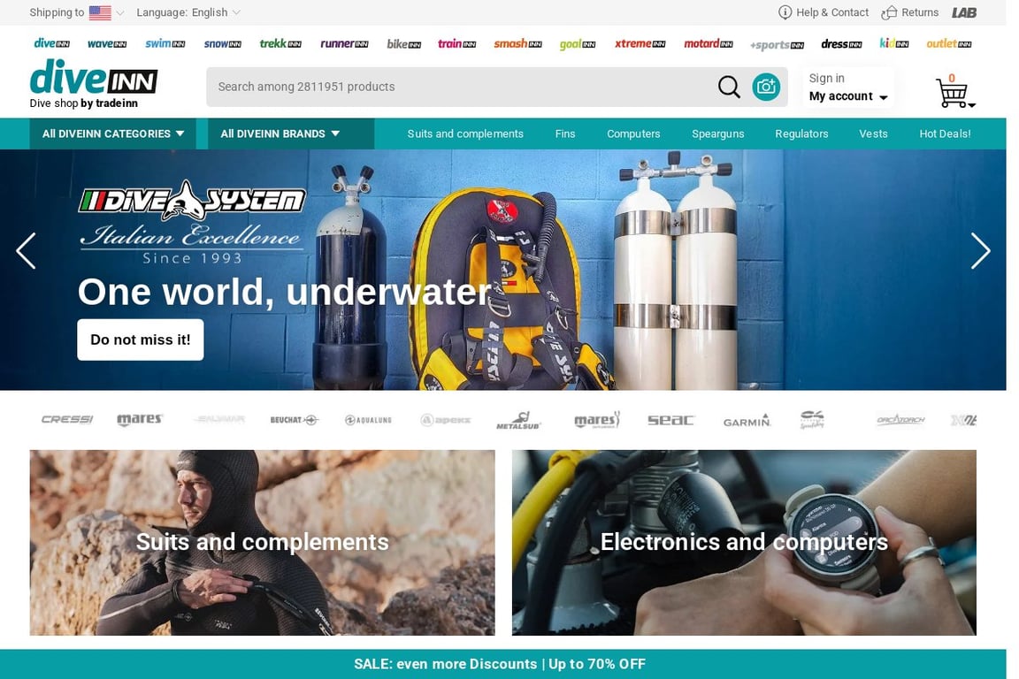 DiveInn homepage