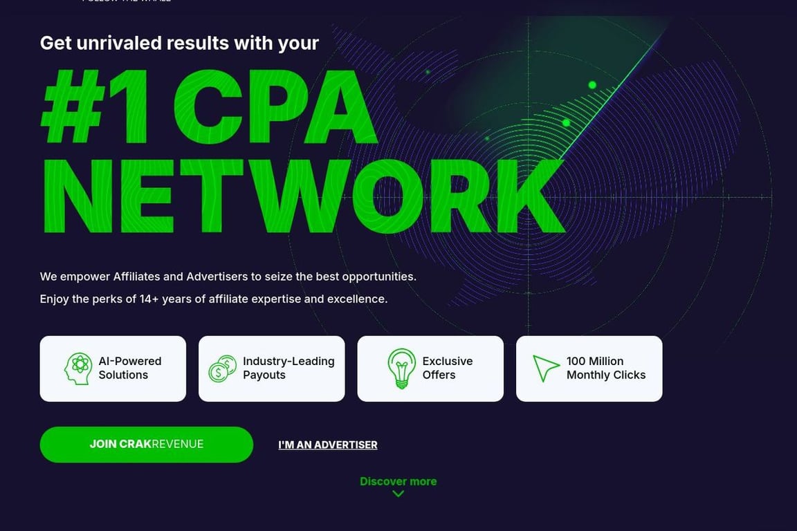 CrakRevenue homepage