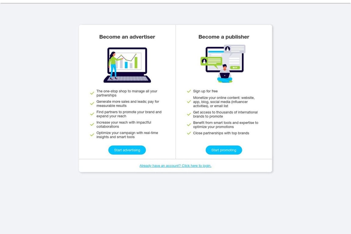 Ubisoft affiliate program signup page