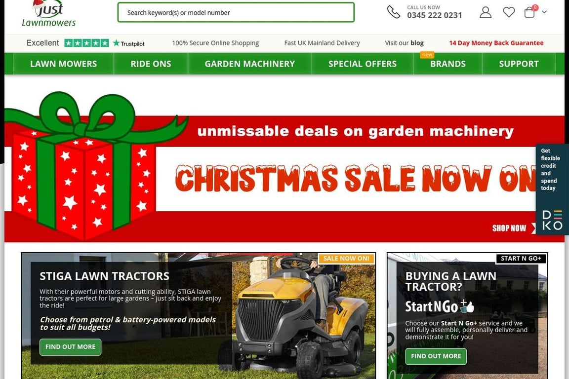 Justlawnmowers deals