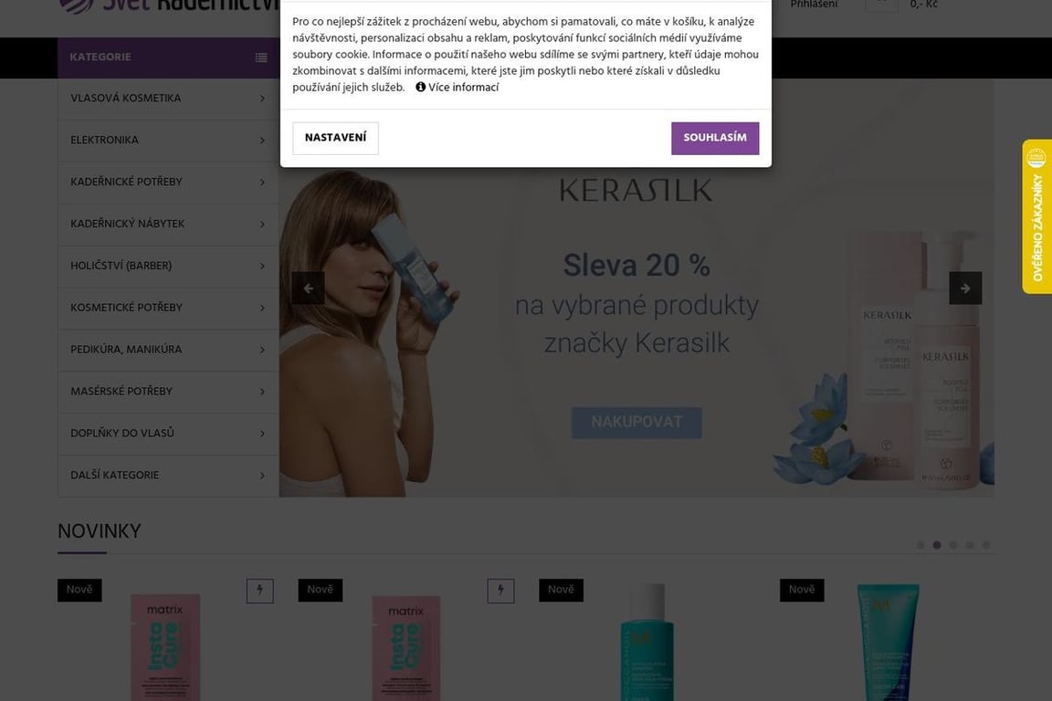 SvetKadernictvi.cz / SvetKadernictva.sk homepage