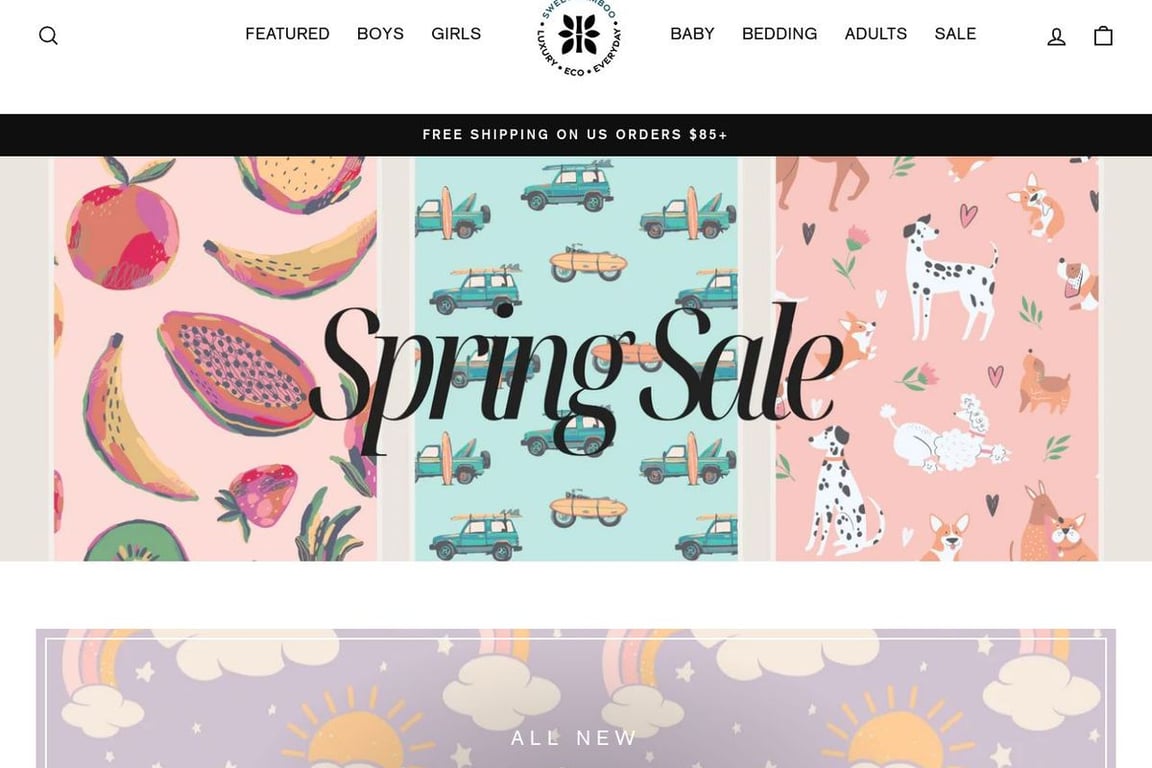 Sweet Bamboo homepage