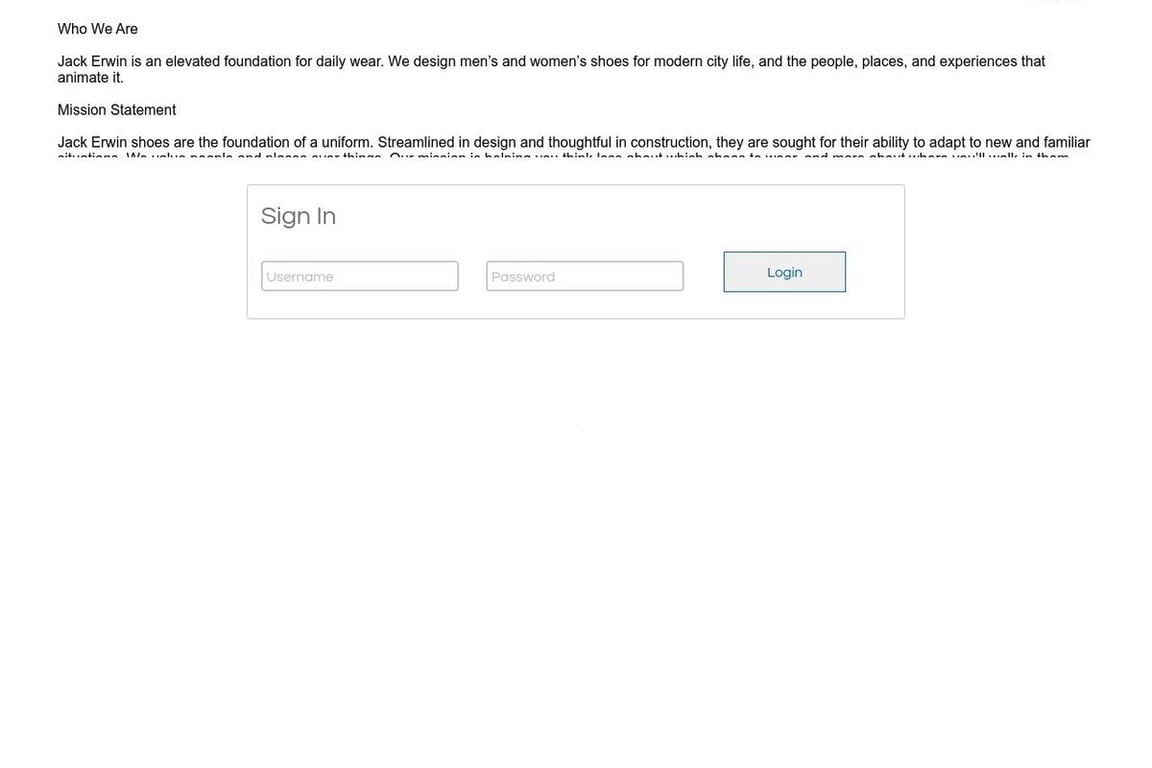 Jack Erwin Inc affiliate program signup page