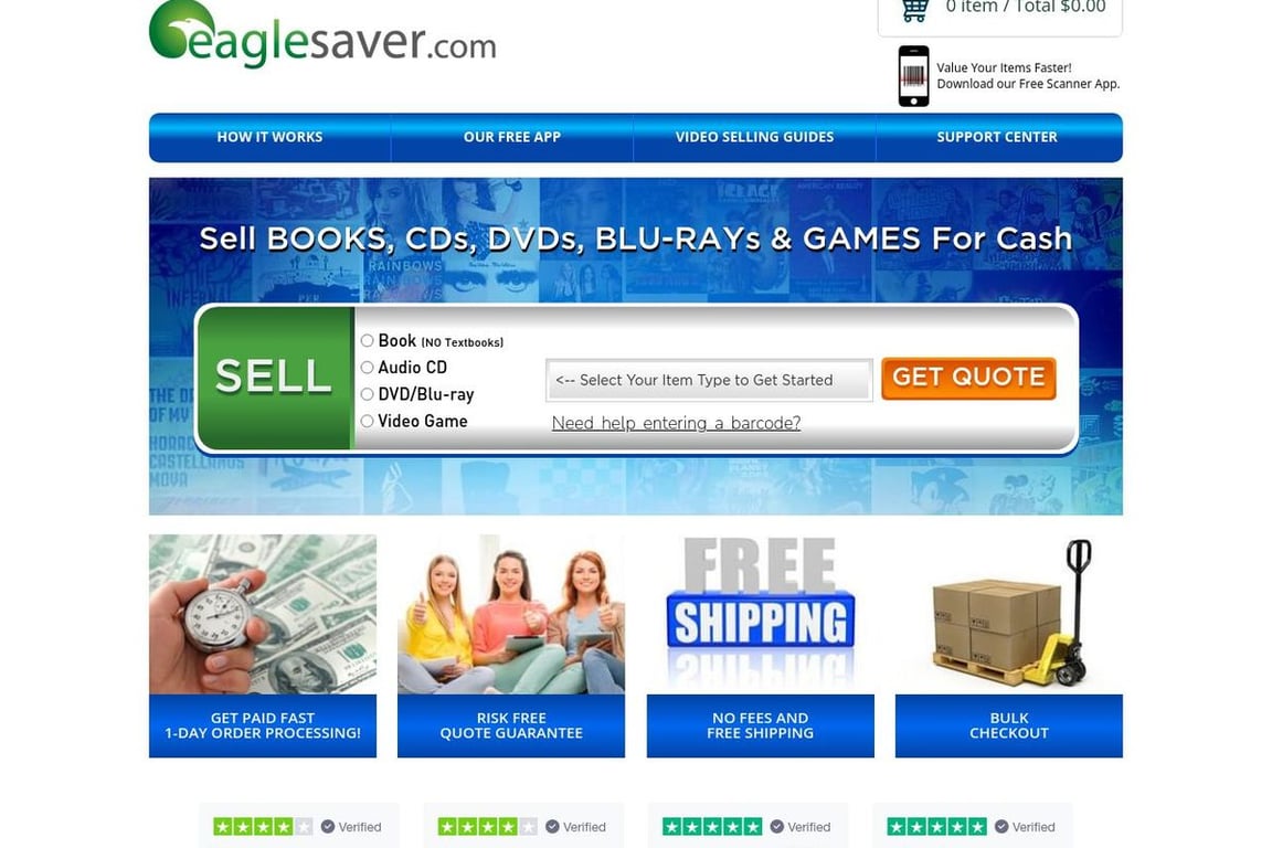 Eagle Saver homepage