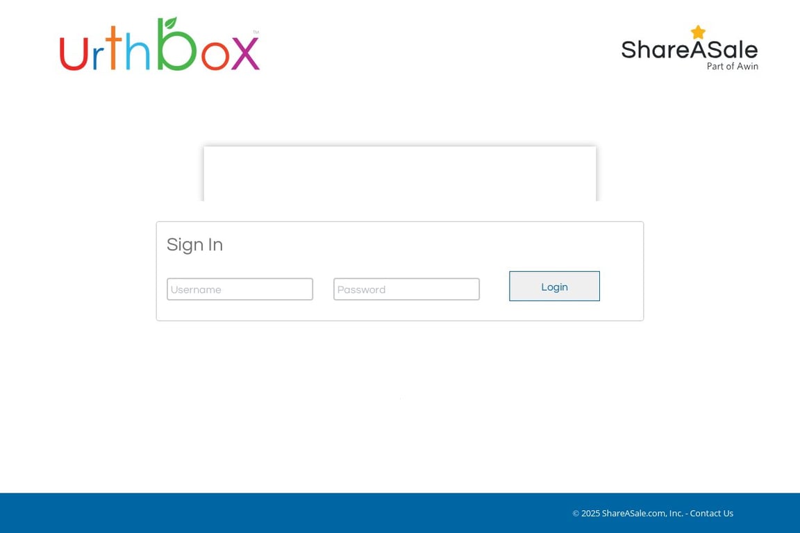 Urthbox affiliate program signup page