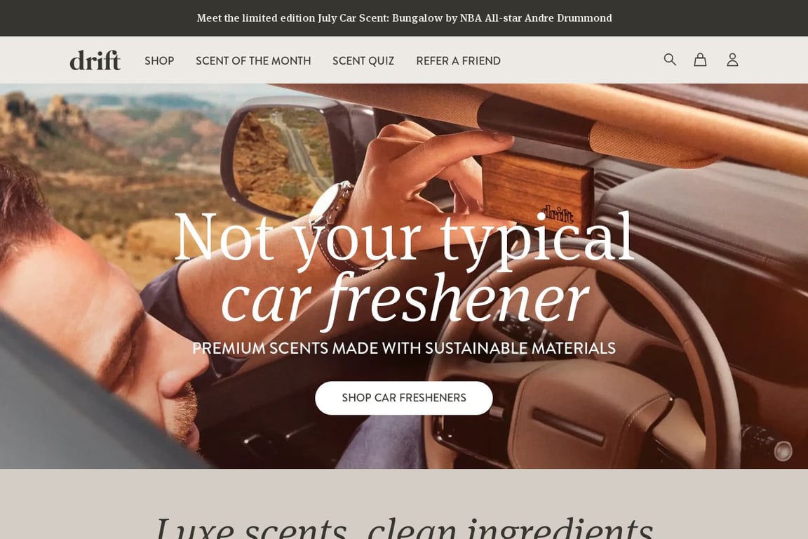 Drift homepage
