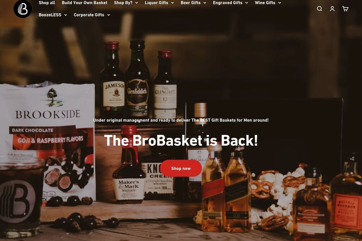 TheBroBasket homepage