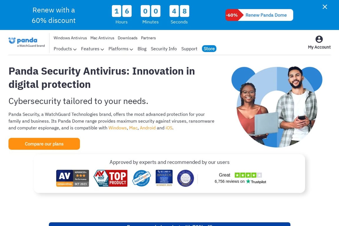Panda Security homepage