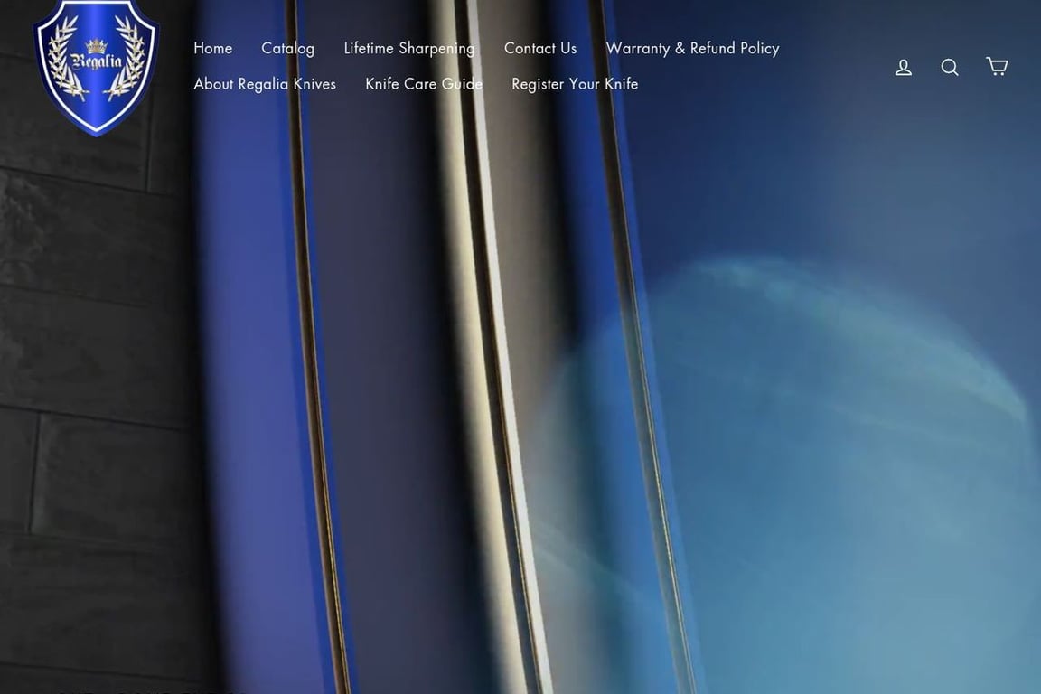 Regalia Knives homepage