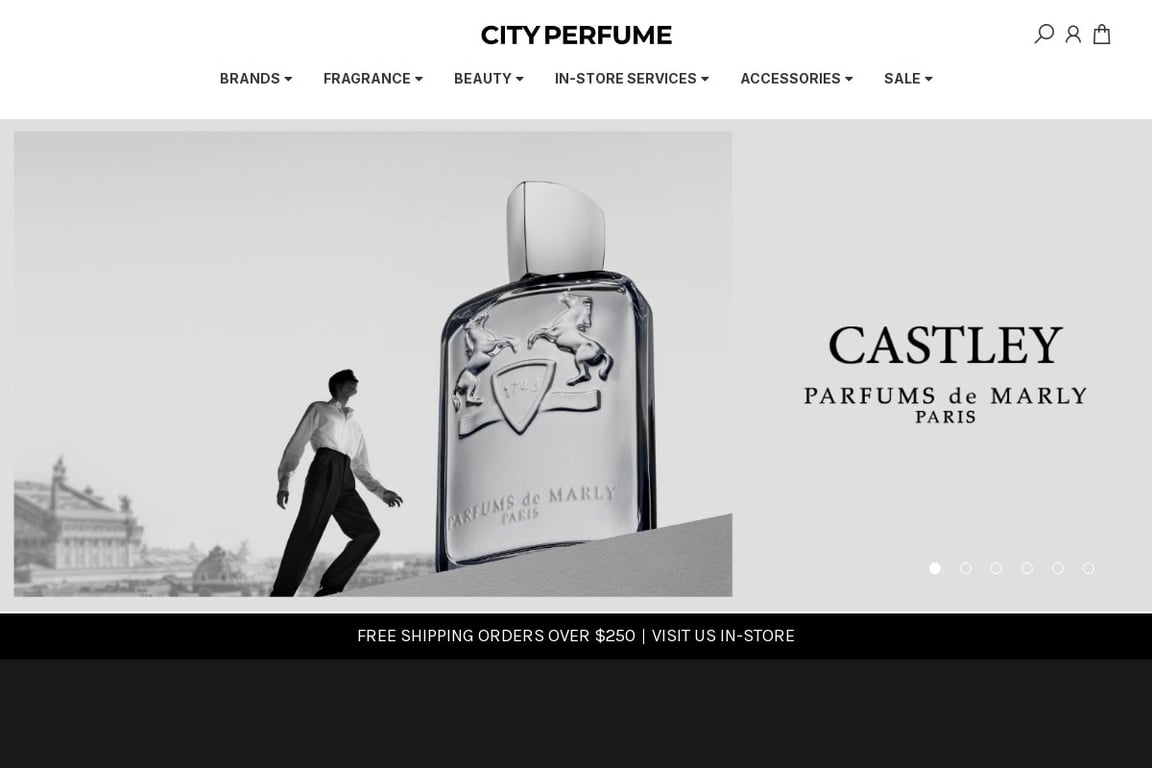 City Perfume homepage