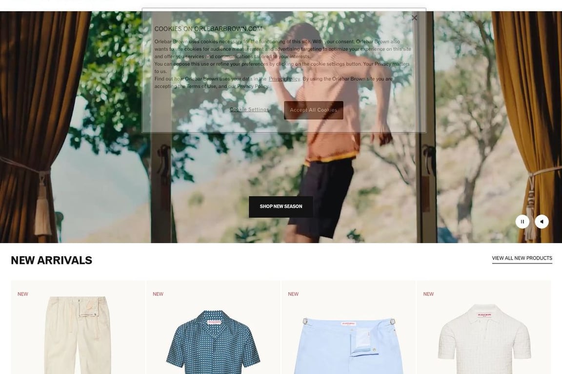 Orlebar Brown homepage