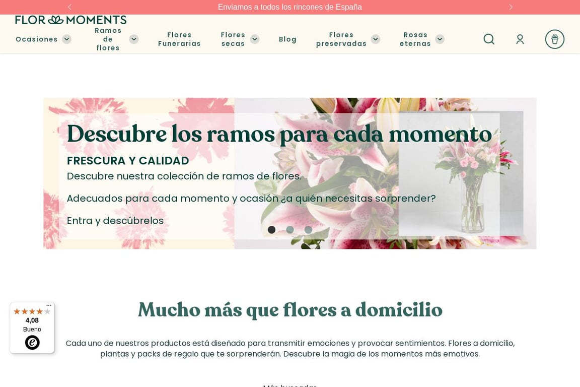 Flor Moments homepage