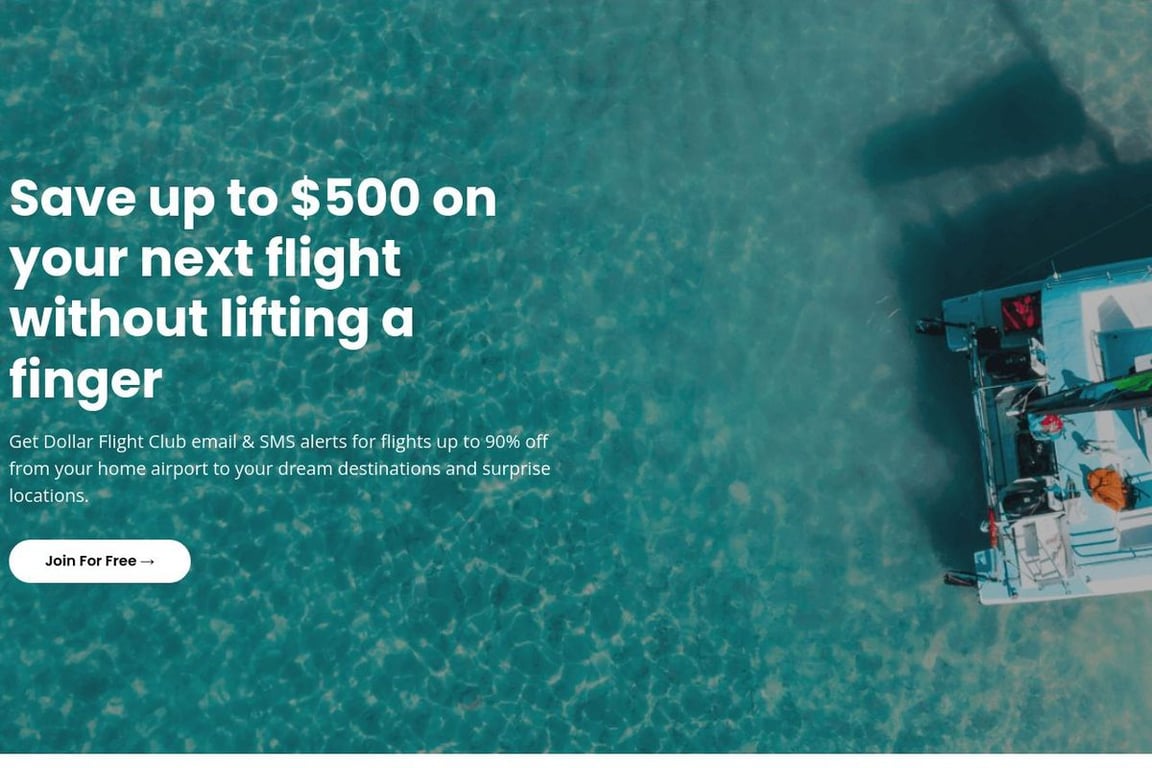 Dollar Flight Club homepage