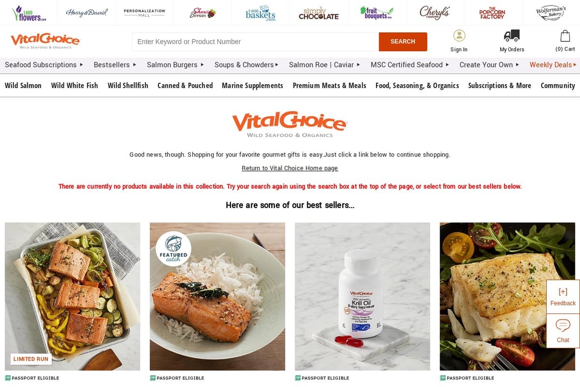 Vital Choice affiliate program signup page