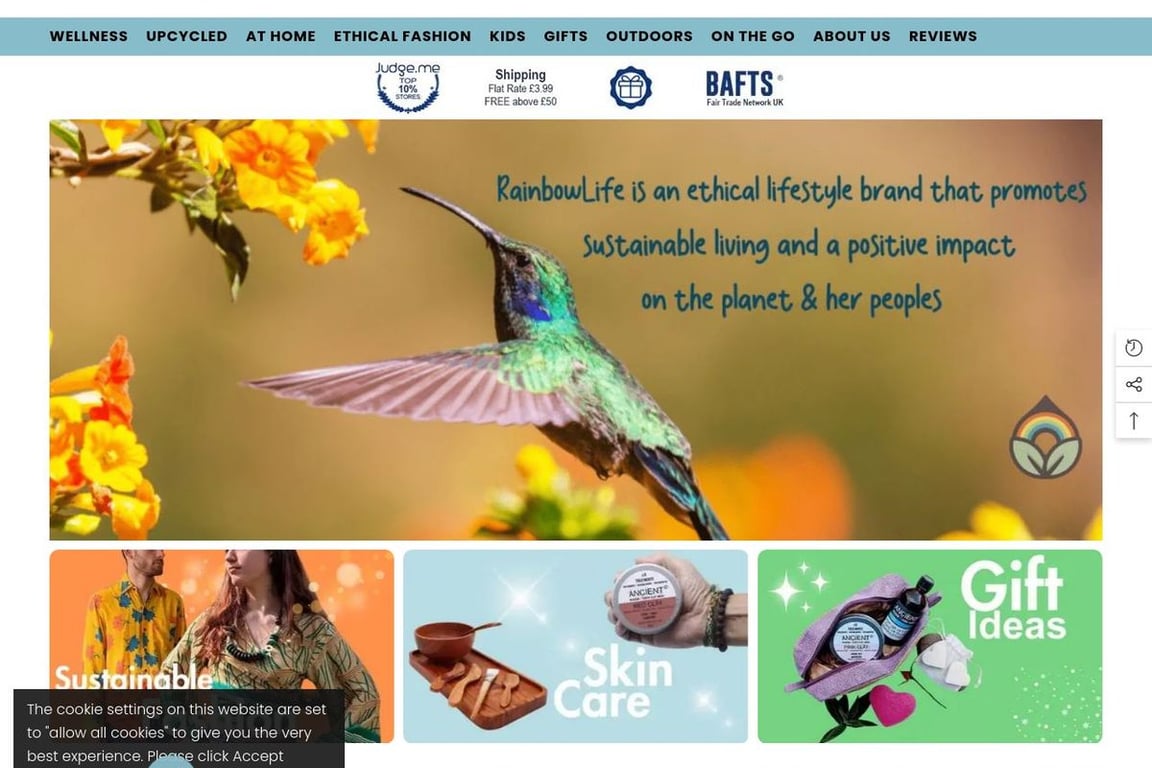Rainbow Life homepage