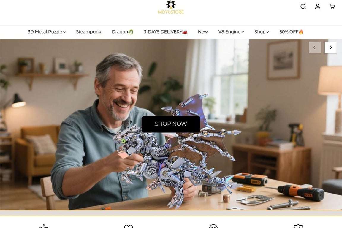 MoYu Store homepage