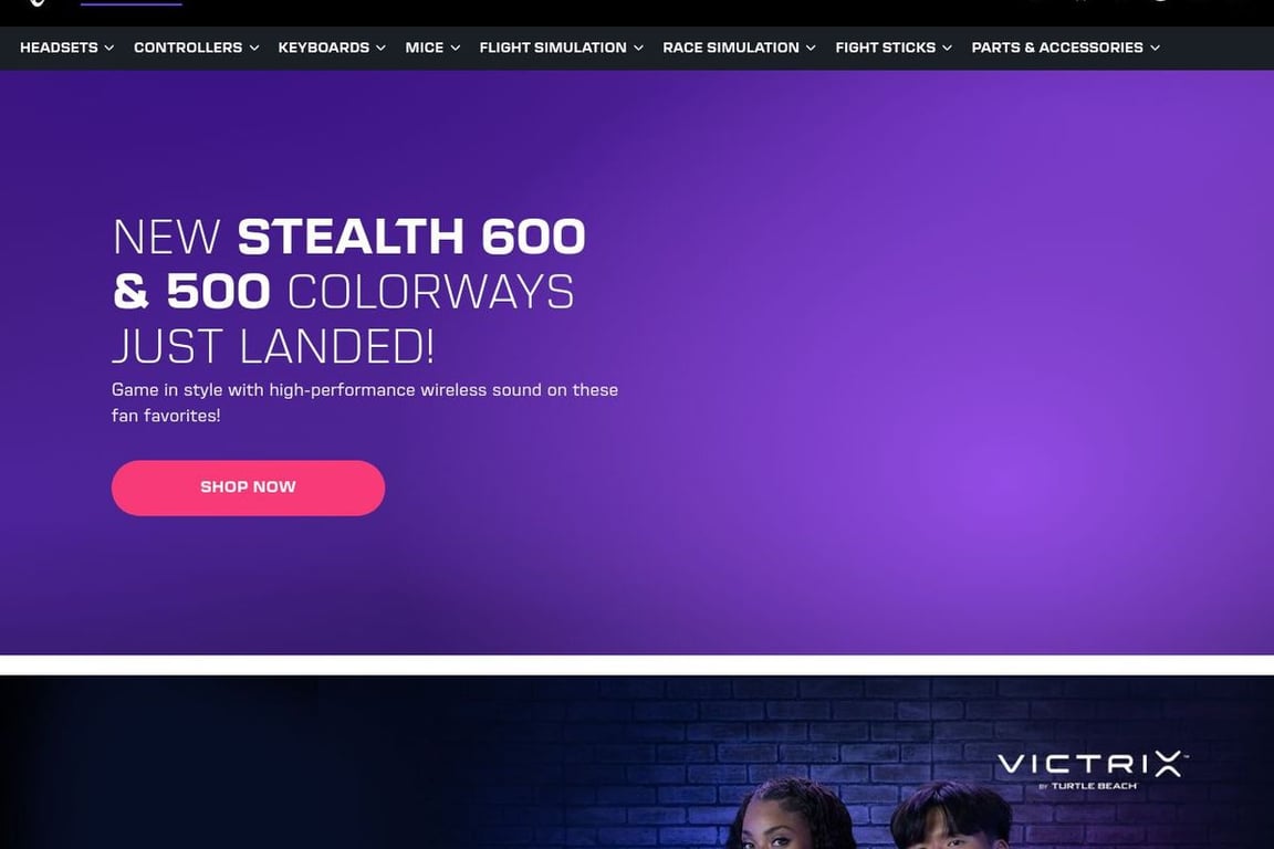 Turtle Beach homepage