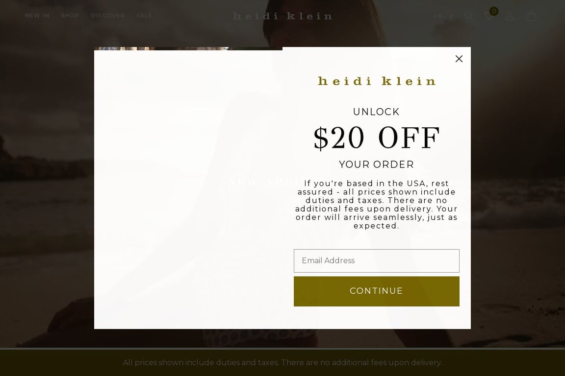 Heidi Klein homepage