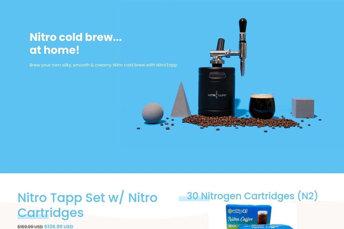 Nitro Tapp homepage