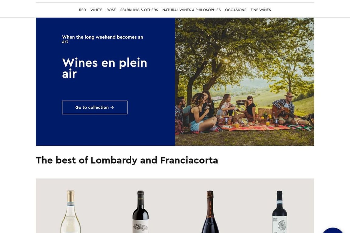 Tannico UK homepage
