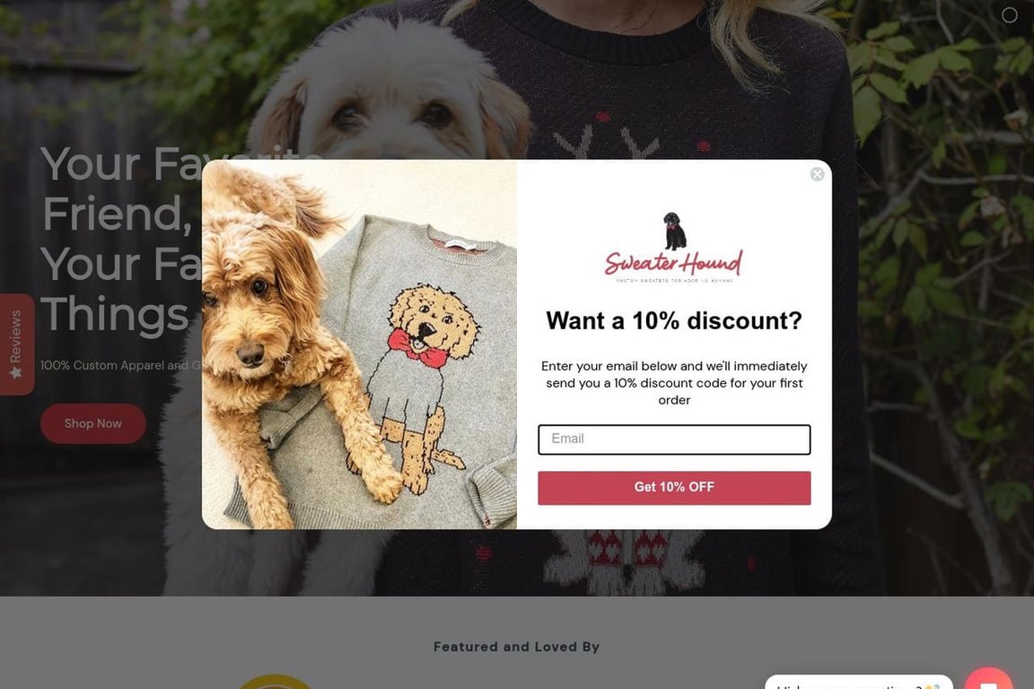 Sweater Hound homepage
