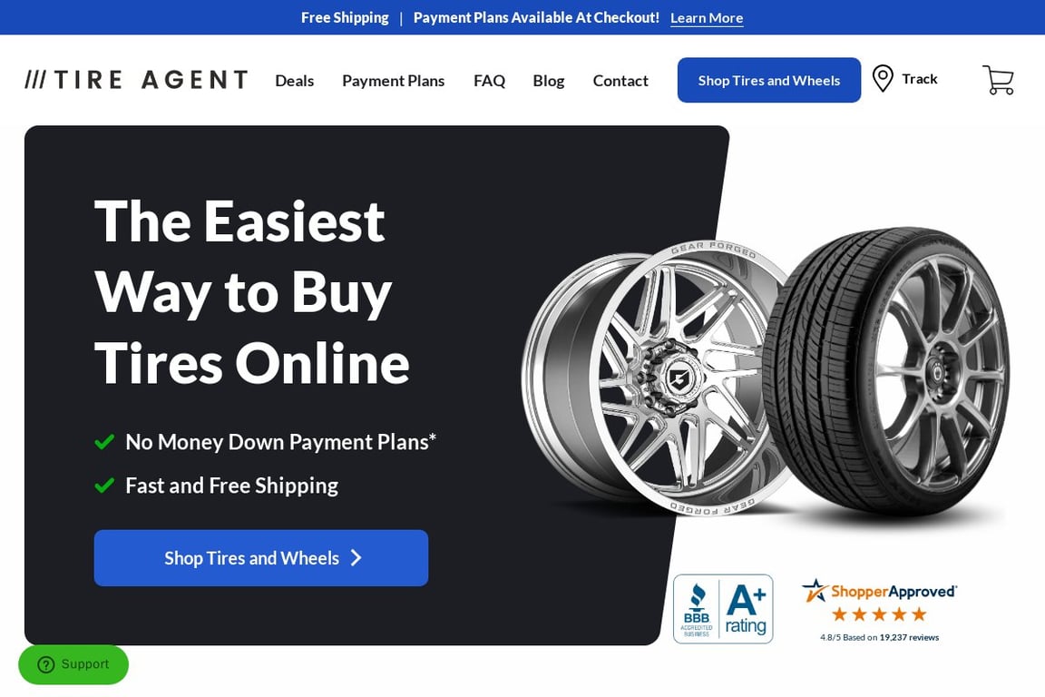 Tire Agent homepage