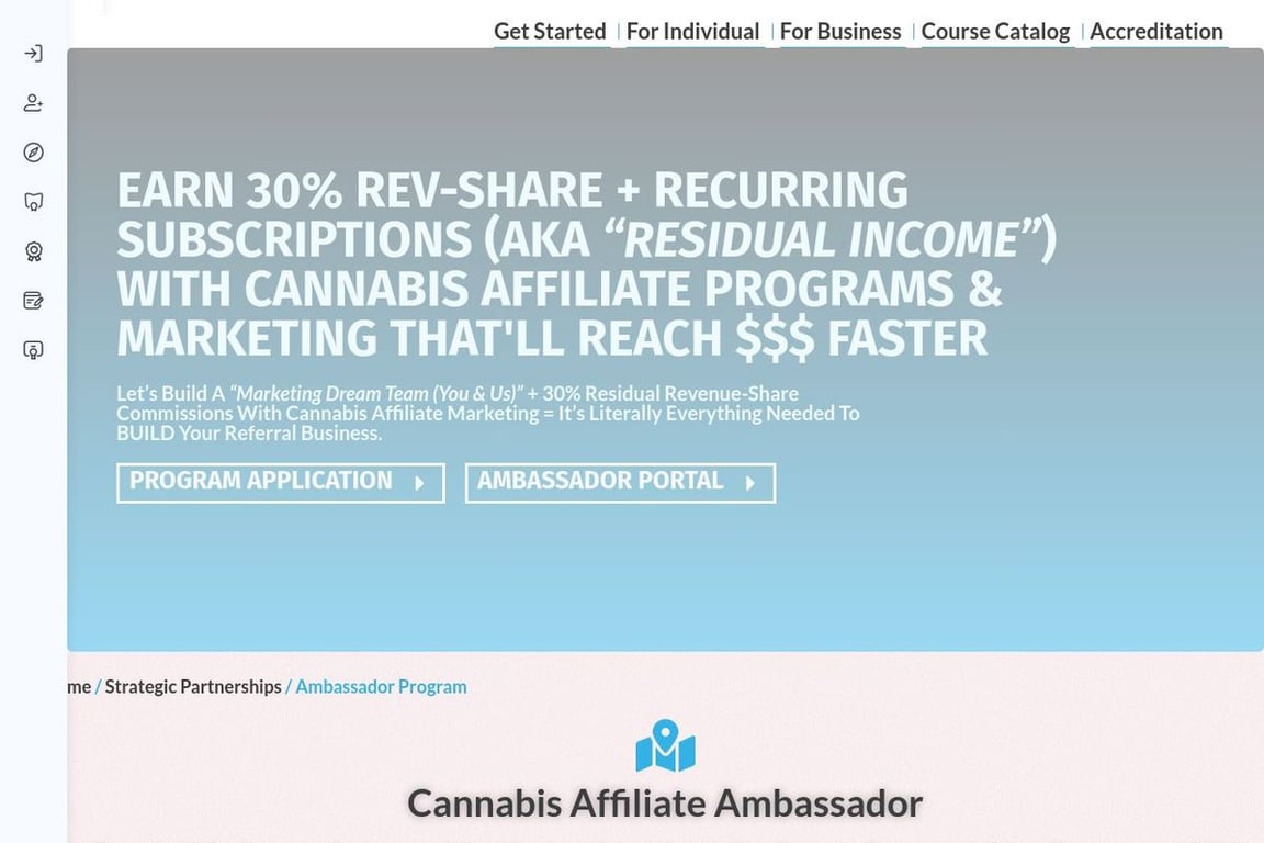 Green CulturED affiliate program signup page