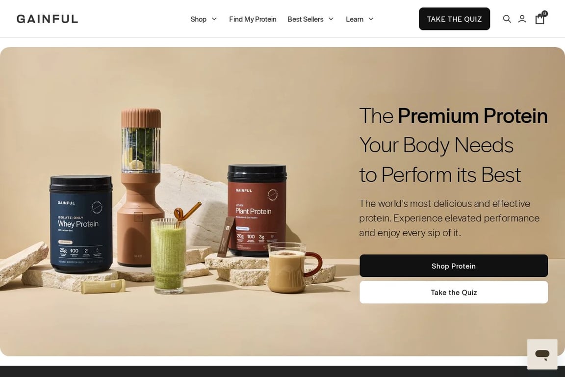 Gainful homepage