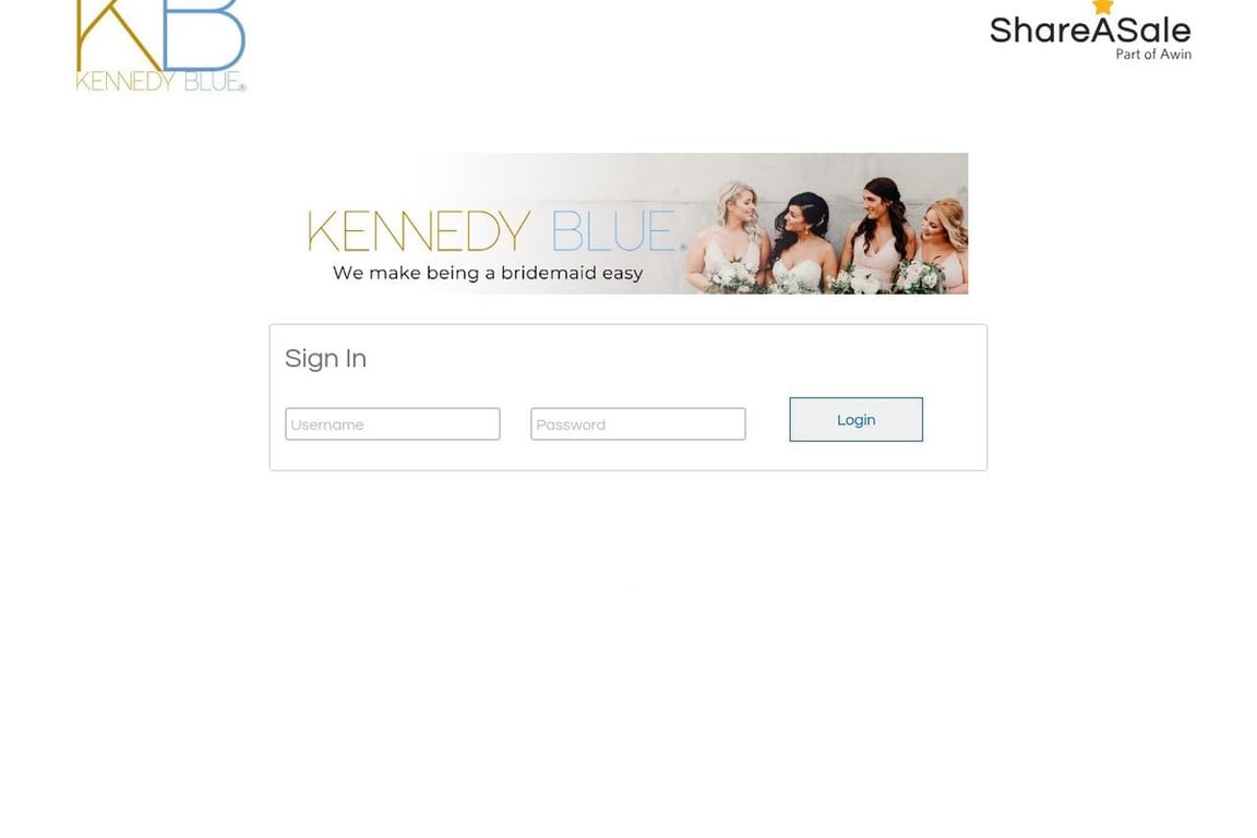 Kennedy Blue affiliate program signup page