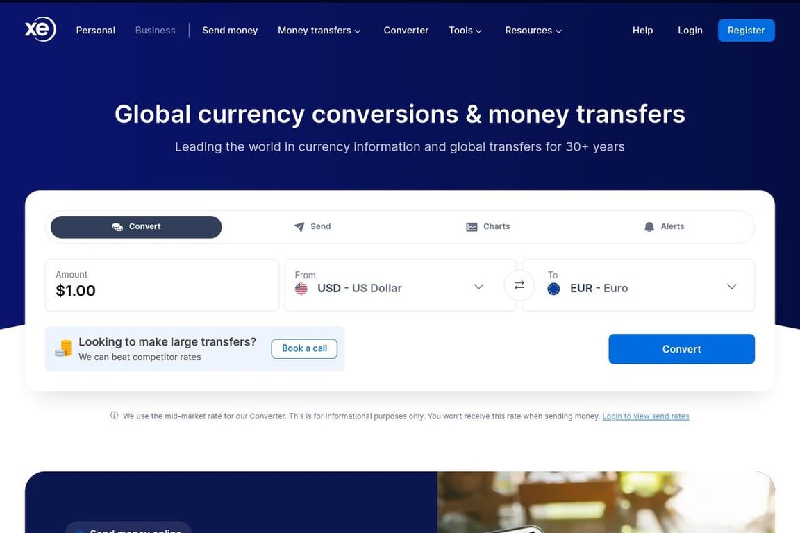 XE Business homepage